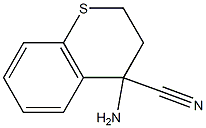 4-aminothiochromane-4-carbonitrile Struktur