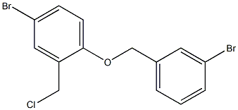 4-bromo-1-[(3-bromophenyl)methoxy]-2-(chloromethyl)benzene Struktur