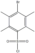 4-bromo-2,3,5,6-tetramethylbenzenesulfonyl chloride Struktur