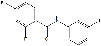 4-bromo-2-fluoro-N-(3-iodophenyl)benzamide Struktur