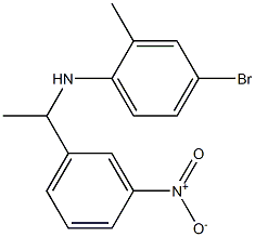 4-bromo-2-methyl-N-[1-(3-nitrophenyl)ethyl]aniline Struktur