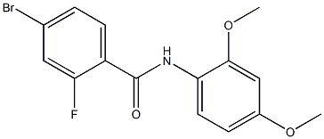 4-bromo-N-(2,4-dimethoxyphenyl)-2-fluorobenzamide Struktur