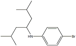 4-bromo-N-(2,6-dimethylheptan-4-yl)aniline Struktur