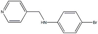 4-bromo-N-(pyridin-4-ylmethyl)aniline Struktur