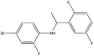 4-bromo-N-[1-(2,5-difluorophenyl)ethyl]-2-fluoroaniline Struktur