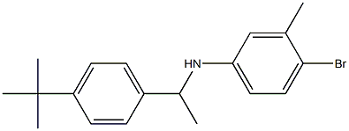 4-bromo-N-[1-(4-tert-butylphenyl)ethyl]-3-methylaniline Struktur