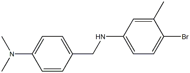 4-bromo-N-{[4-(dimethylamino)phenyl]methyl}-3-methylaniline Struktur