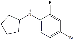 4-bromo-N-cyclopentyl-2-fluoroaniline Struktur