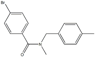 4-bromo-N-methyl-N-[(4-methylphenyl)methyl]benzamide Struktur