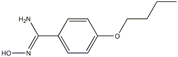 4-butoxy-N'-hydroxybenzenecarboximidamide Struktur