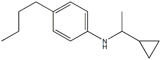 4-butyl-N-(1-cyclopropylethyl)aniline Struktur