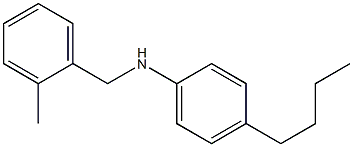 4-butyl-N-[(2-methylphenyl)methyl]aniline Struktur