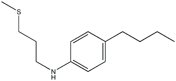 4-butyl-N-[3-(methylsulfanyl)propyl]aniline Struktur