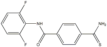 4-carbamothioyl-N-(2,6-difluorophenyl)benzamide Struktur