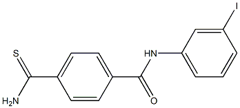 4-carbamothioyl-N-(3-iodophenyl)benzamide Struktur