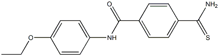 4-carbamothioyl-N-(4-ethoxyphenyl)benzamide Struktur