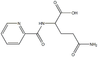 4-carbamoyl-2-(pyridin-2-ylformamido)butanoic acid Struktur