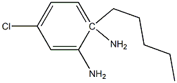 4-chloro-1-N-pentylbenzene-1,2-diamine Struktur