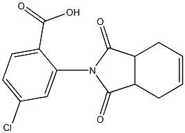 4-chloro-2-(1,3-dioxo-2,3,3a,4,7,7a-hexahydro-1H-isoindol-2-yl)benzoic acid Struktur