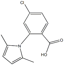 4-chloro-2-(2,5-dimethyl-1H-pyrrol-1-yl)benzoic acid Struktur