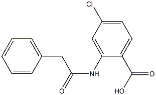 4-chloro-2-(2-phenylacetamido)benzoic acid Struktur