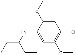 4-chloro-2,5-dimethoxy-N-(pentan-3-yl)aniline Struktur