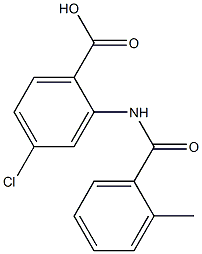 4-chloro-2-[(2-methylbenzoyl)amino]benzoic acid Struktur