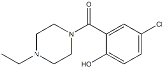 4-chloro-2-[(4-ethylpiperazin-1-yl)carbonyl]phenol Struktur