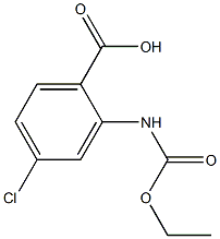 4-chloro-2-[(ethoxycarbonyl)amino]benzoic acid Struktur