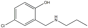 4-chloro-2-[(propylamino)methyl]phenol Struktur