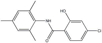 4-chloro-2-hydroxy-N-(2,4,6-trimethylphenyl)benzamide Struktur