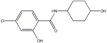 4-chloro-2-hydroxy-N-(4-hydroxycyclohexyl)benzamide Struktur