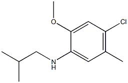 4-chloro-2-methoxy-5-methyl-N-(2-methylpropyl)aniline Struktur