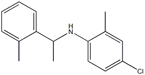 4-chloro-2-methyl-N-[1-(2-methylphenyl)ethyl]aniline Struktur