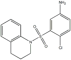 4-chloro-3-(1,2,3,4-tetrahydroquinoline-1-sulfonyl)aniline Struktur