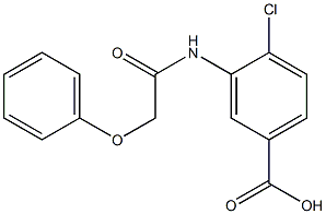 4-chloro-3-(2-phenoxyacetamido)benzoic acid Struktur