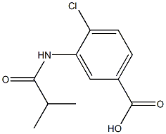 4-chloro-3-(isobutyrylamino)benzoic acid Struktur