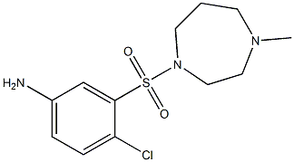 4-chloro-3-[(4-methyl-1,4-diazepane-1-)sulfonyl]aniline Struktur