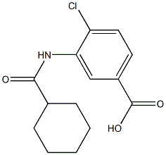 4-chloro-3-[(cyclohexylcarbonyl)amino]benzoic acid Struktur