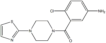 4-chloro-3-{[4-(1,3-thiazol-2-yl)piperazin-1-yl]carbonyl}aniline Struktur