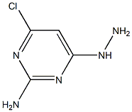 4-chloro-6-hydrazinopyrimidin-2-amine Struktur