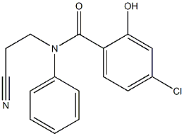 4-chloro-N-(2-cyanoethyl)-2-hydroxy-N-phenylbenzamide Struktur