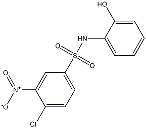 4-chloro-N-(2-hydroxyphenyl)-3-nitrobenzene-1-sulfonamide Struktur