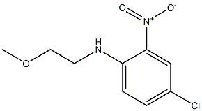 4-chloro-N-(2-methoxyethyl)-2-nitroaniline Struktur