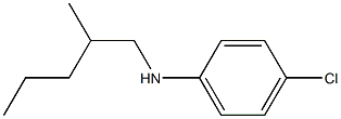 4-chloro-N-(2-methylpentyl)aniline Struktur