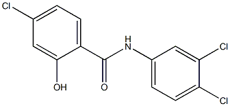 4-chloro-N-(3,4-dichlorophenyl)-2-hydroxybenzamide Struktur