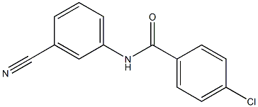 4-chloro-N-(3-cyanophenyl)benzamide Struktur