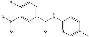 4-chloro-N-(5-methylpyridin-2-yl)-3-nitrobenzamide Struktur