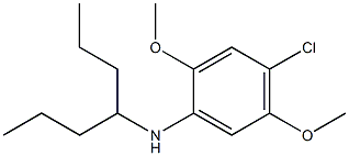 4-chloro-N-(heptan-4-yl)-2,5-dimethoxyaniline Struktur