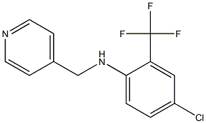 4-chloro-N-(pyridin-4-ylmethyl)-2-(trifluoromethyl)aniline Struktur